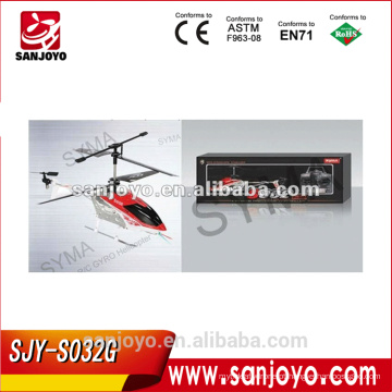 S032G Syma 3 CH com construído em GYRO Matel R / C helicóptero